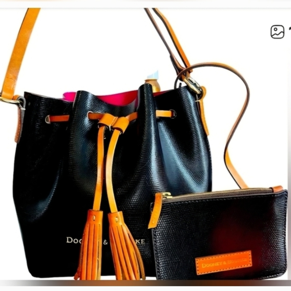 Dooney & Burke Sienna Serena Bucket Bag - Picture 2 of 13